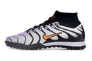 Chuteira Society Nike Air Zoom Mercurial Superfly 9 Elite TF Branca, Roxa e Preta - Futx Brasil