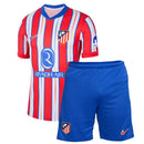 Conjunto Infantil Atlético de Madrid I 24/25 - Branco e Vermelho - Futx Brasil