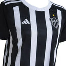 Camisa Atlético Mineiro Feminina Home 24/25 - Preta e Branca - Futx Brasil