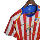 Camisa Atlético de Madrid Spider 04/05 Retrô - Branca e Vermelha - Futx Brasil