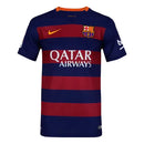 Camisa Barcelona Home 15/16 Retrô - Azul e Vermelha - Futx Brasil