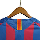 Camisa Barcelona 05/06 Retrô - Azul e Vermelha - Futx Brasil
