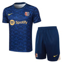 Conjunto Barcelona Treino 24/25 - Azul Escuro - Futx Brasil