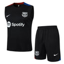 Conjunto Barcelona Treino Regata 24/25 - Preto - Futx Brasil