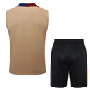 Conjunto Barcelona Treino Regata 24/25 - Bege - Futx Brasil