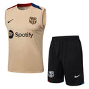 Conjunto Barcelona Treino Regata 24/25 - Bege - Futx Brasil
