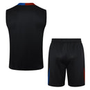 Conjunto Barcelona Treino Regata 24/25 - Preto - Futx Brasil