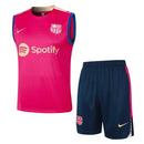 Conjunto Barcelona Treino Regata 24/25 - Rosa - Futx Brasil