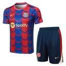 Conjunto Barcelona Treino 24/25 - Azul e Vermelho - Futx Brasil