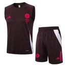 Conjunto Bayern de Munique Treino Regata 24/25 - Vinho - Futx Brasil