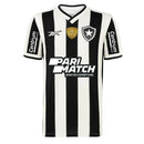 Camisa Botafogo Home 24/25 - Preta e Branca - C/ Patrocínio - Futx Brasil