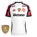 Camisa Flamengo Away 25/26 - Branca C/ Patrocínio My Store