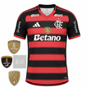 Camisa Flamengo Home 25/26 - Preta e Vermelha C/ Patrocínio My Store
