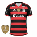 Camisa Flamengo Home 25/26 - Preta e Vermelha C/ Patrocínio My Store