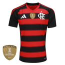 Camisa Flamengo Home 25/26 - Preta e Vermelha - Futx Brasil