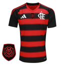 Camisa Flamengo Home 25/26 - Preta e Vermelha - Futx Brasil