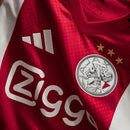 Camisa Ajax Home 25/26 - Branca e Vermelha - Futx Brasil