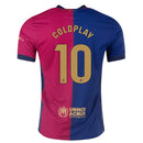 Camisa Barcelona Edição Especial ColdPlay 24/25 - Azul e Vermelha - Futx Brasil