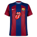 Camisa Barcelona Edição Especial Rolling Stones 23/24 - Azul e Vermelha - Futx Brasil