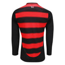 Camisa Flamengo Home 25/26 Manga Longa - Preto e Vermelho - Futx Brasil