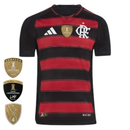 Camisa Flamengo Home 25/26 Jogador - Preta e Vermelha - Futx Brasil