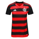 Camisa Flamengo Feminina Home 25/26 - Preta e Vermelha - Futx Brasil