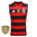 Regata Flamengo Home 25/26 - Preto e Vermelho - Futx Brasil