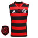 Regata Flamengo Home 25/26 - Preto e Vermelho - Futx Brasil
