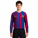 Camisa Barcelona Manga Longa 05/06 Retrô - Azul e Vermelha My Store