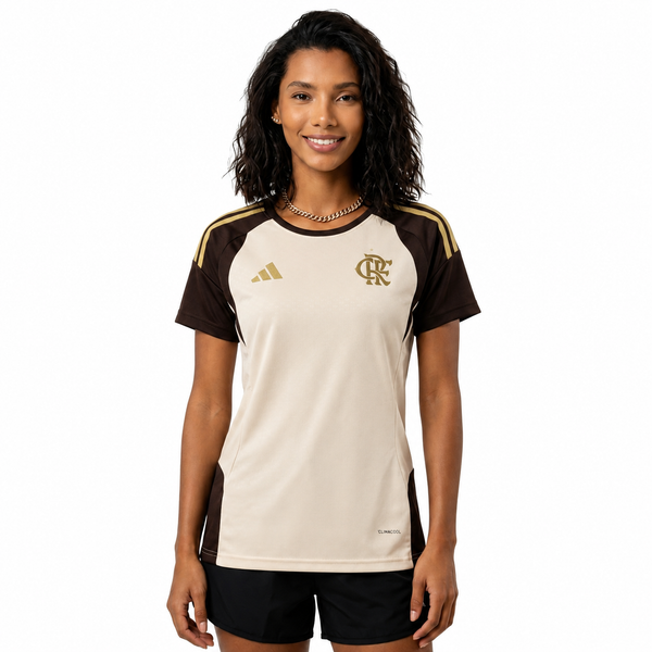 Camisa Flamengo Treino 26/27 Feminina - Bege