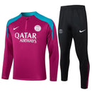 Conjunto Agasalho Treino PSG 24/25 - Rosa Escuro - Futx Brasil