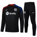Conjunto Agasalho Treino Barcelona 24/25 - Preto - Futx Brasil