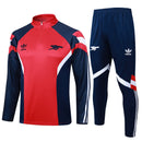Conjunto Agasalho Treino Arsenal 24/25 - Vermelho e Azul Escuro - Futx Brasil