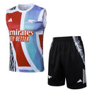 Conjunto Arsenal Treino Regata 24/25 - Vermelho e Azul - Futx Brasil