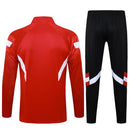 Conjunto Agasalho Treino Bayern de Munique 24/25 - Vermelho e Branco - Futx Brasil