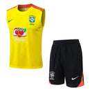 Conjunto Brasil Treino Regata 24/25  - Amarelo My Store