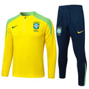 Conjunto Agasalho Treino Brasil 24/25 - Amarelo e Verde My Store