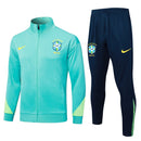 Conjunto Agasalho Treino Brasil 24/25 - Azul Ciano My Store