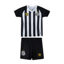 Conjunto Infantil Santos II 25/26 - Preto e Branco - Futx Brasil
