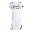 Conjunto Infantil Real Madrid I 25/26 - Branco - Futx Brasil