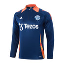 Conjunto Agasalho Treino Manchester United 24/25 - Azul Escuro - Futx Brasil