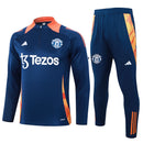 Conjunto Agasalho Treino Manchester United 24/25 - Azul Escuro - Futx Brasil