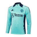 Conjunto Agasalho Treino Manchester United 24/25 - Azul Turquesa - Futx Brasil