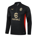 Conjunto Agasalho Treino Milan 24/25 - Preto - Futx Brasil
