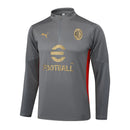 Conjunto Agasalho Treino Milan 24/25 - Cinza - Futx Brasil