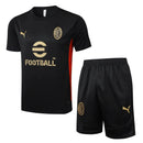 Conjunto Milan Treino 24/25 - Preto - Futx Brasil