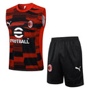 Conjunto Milan Treino Regata 24/25 - Vermelho - Futx Brasil