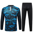Conjunto Agasalho Treino Napoli 24/25 - Azul e Preto - Futx Brasil