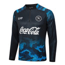 Conjunto Agasalho Treino Napoli 24/25 - Azul e Preto - Futx Brasil