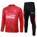 Conjunto Agasalho Treino Napoli 24/25 - Vermelho - Futx Brasil